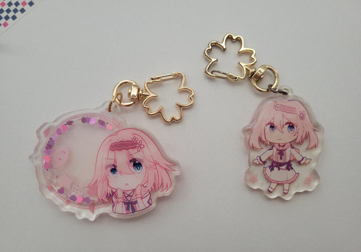 Original Character Keychain and Shaker Charm
