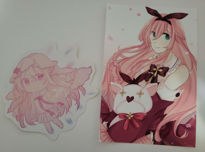 Arcaea Sticker and Postcard